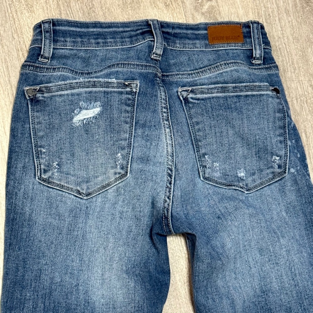 Judy Blue Jeans Relaxed‎ Fit Size 3/26 Distressed Ripped Denim - Picture 5 of 5